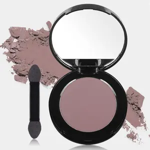 MEICOLY Matte Mauve Eyeshadow with Mirror,Nude Brown Taupe Eye Shadow Palette for Older Women and Girls,Pressed Powder Single Eyeshadow,Eye Makeup Eyelid Color,High Pigment,Waterproof