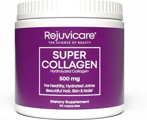 Multi Collagen Capsules Supplement, Daily Collagen Formula, Easy to Swallow Capsules, 90 Servings