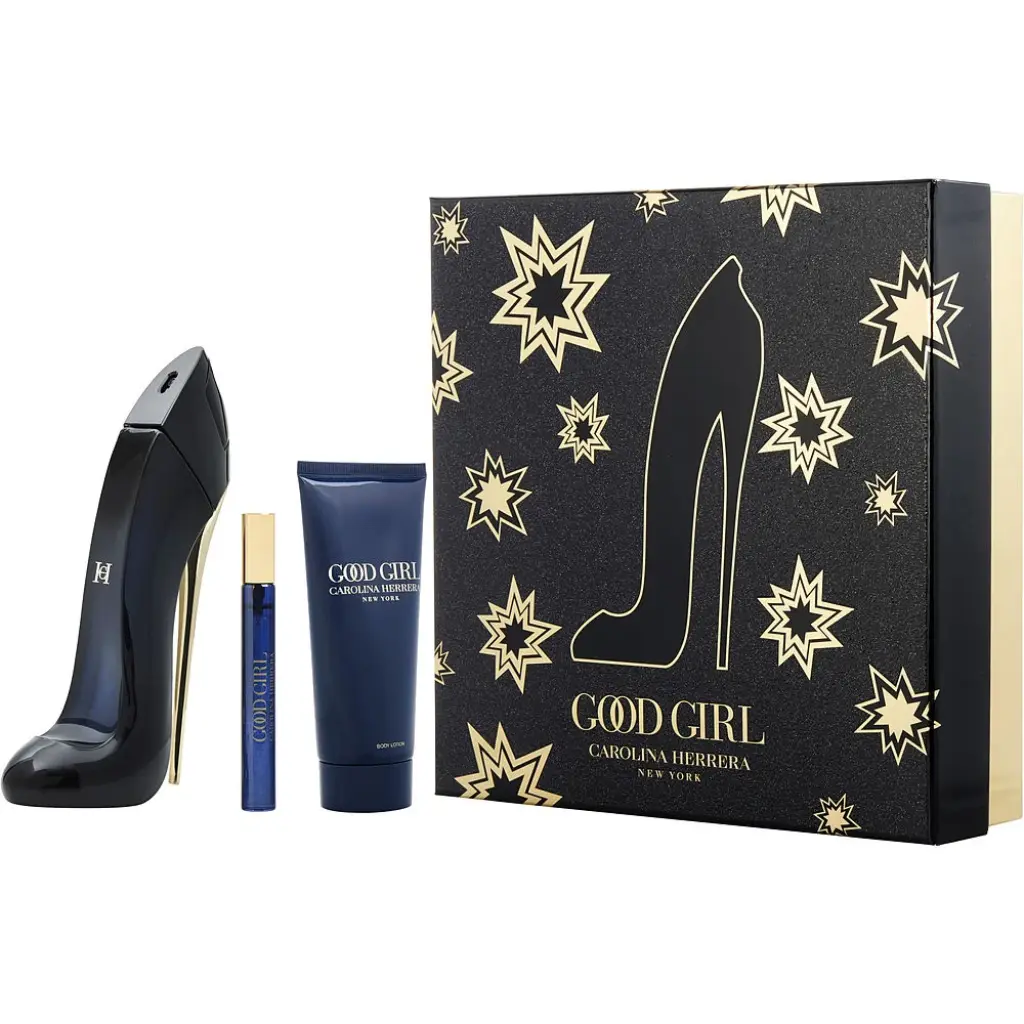 Carolina Herrera Good Girl for Women 3-Piece Gift Set (2.7 Ounce Eau de Parfum Spray + 3.4 Ounce Body Lotion + 0.3 Ounce Eau de Parfum Spray)