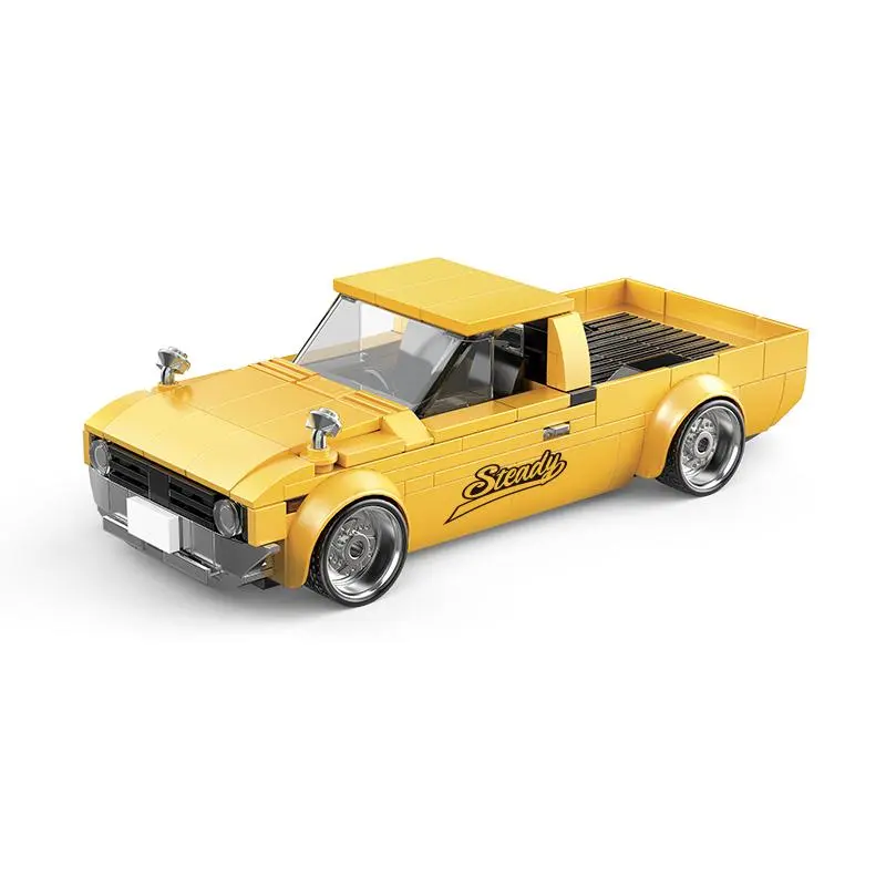 Vintage Pickup Truck Building Blocks Toy, 1 Box 1:32 Retro Truck Blocks Building Toy, Creative Blocks Building Toy for Boys & Girls Gift, Building Set, Building Block Model, Diy Building Model, Building Block Sets