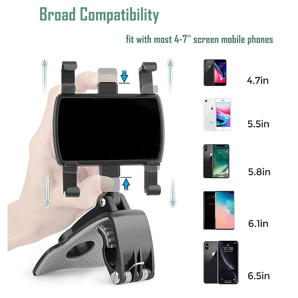 Multi-Function Car Dashboard Phone Stand, Adjustable For 360° Rotation And 180° Tilt, Compatible With Multiple Gps And Mobile Navigation Multi-Function Car Dashboard Phone Stand, Adjustable For 360° Rotation And 180° Tilt, Compatible With Multiple Gps And Mobile Navigation