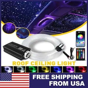 1000 Fiber Optic Star Ceiling Light Kit for Cars Home Bedroom DIY Installation Waterproof Twinkle Headliner Lighting System with 5V Controller 300 LEDs Galaxy Effect Decoration Accessories