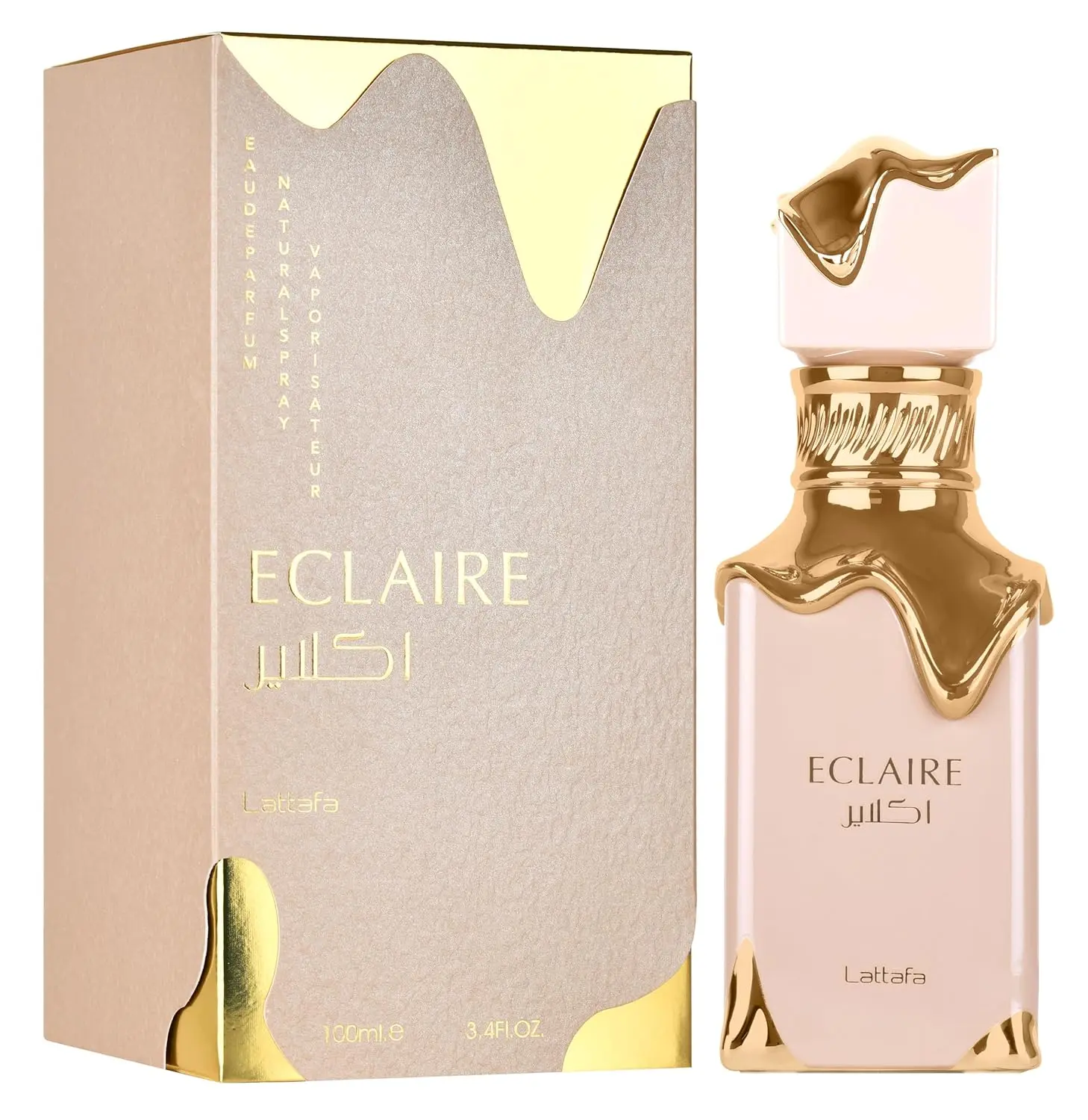 Lattafa Eclaire for Women 3.4 Ounce (100ml) Eau De Parfum Spray Perfume Fragrance Floral Fruity