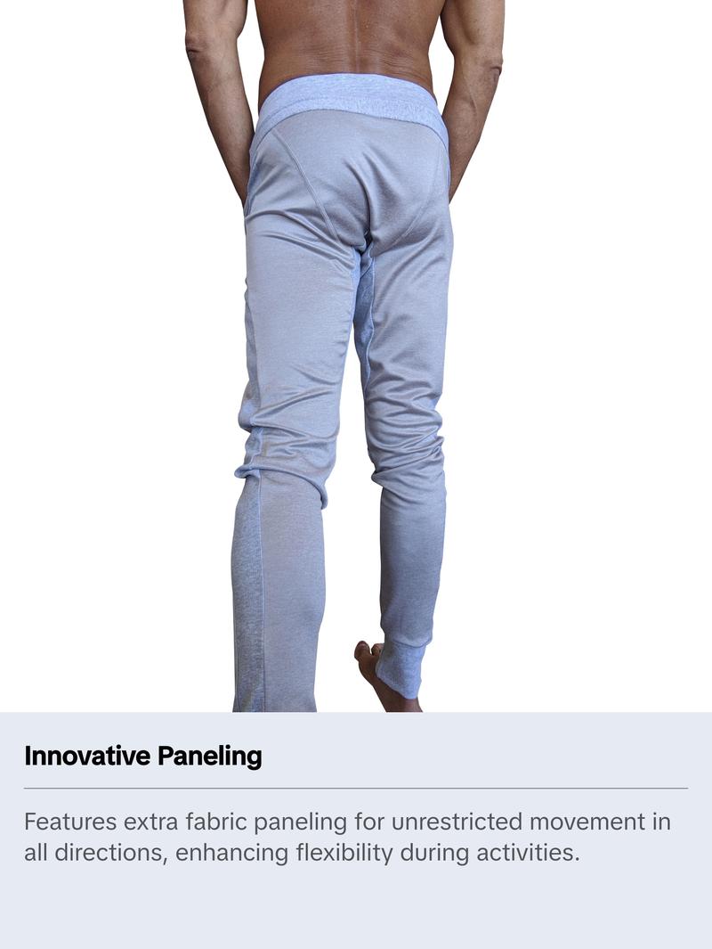 **Winter Edition** Performance-Luxe-Fleece Long Cuffed Jogger & Yoga Sweat Pants (Stainless Steel Grey)