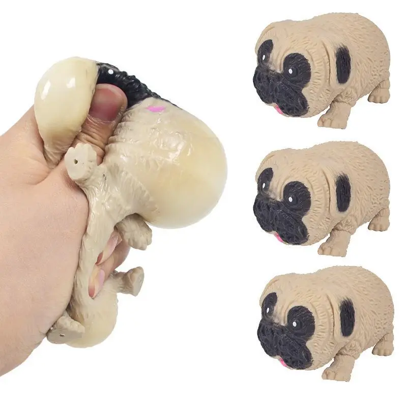 Adult Decompression Toy Creative Sausage Dog Pinch Music Flour Elastic Stretch Deformation Vent Squeeze Stress Relief Toy