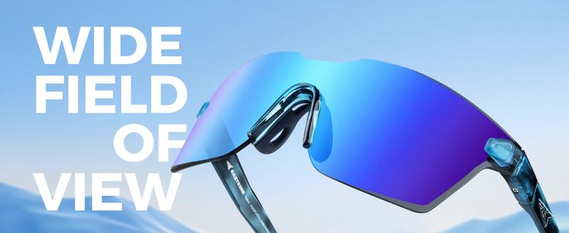 KastKing Tarkio Polarized Fishing Sunglasses, Large Single PC Lenses, Rimless Wrap Design, UV400 Protection Sports Sunglasses