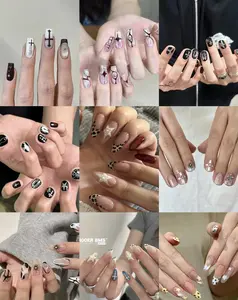 Suzy(2189)Suzy:20 sets handmade press-on nails selectable size and length random style