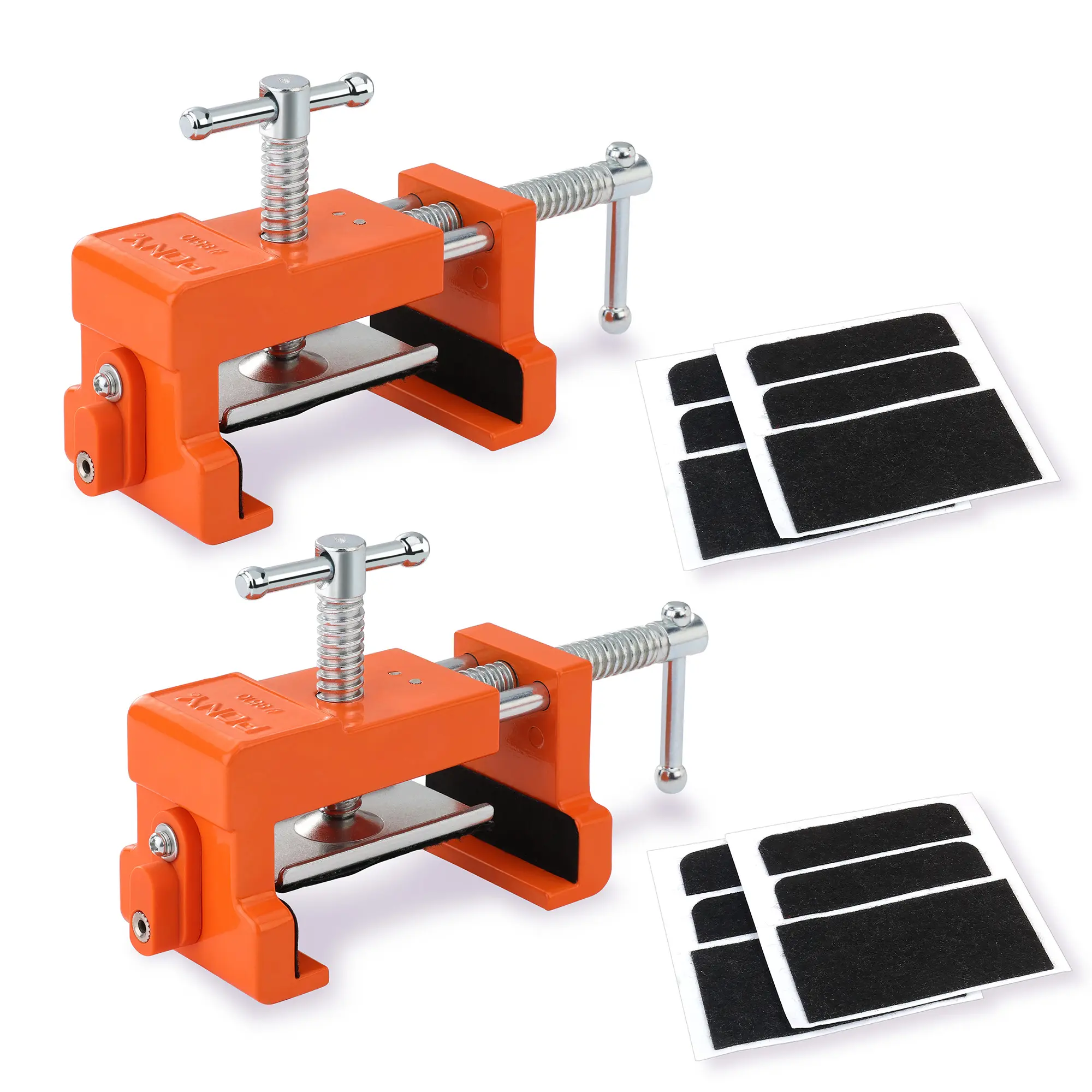 #BacktoSchool PONY 2-Pack Cabinet Clamps, 8510 Cabinet Claw, Face Frame Clamps for Installing Cabinets, 440 lbs Load Limited Orange