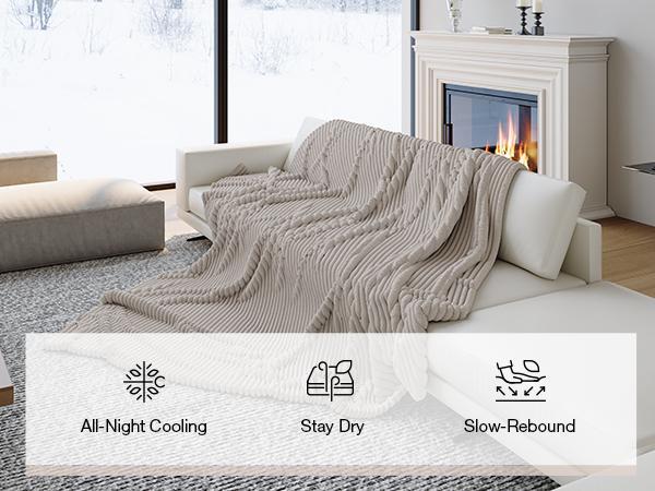 Ultra-Soft Blanket Modern Luxury Living Room Sofa Throw Winter Warmth Thickened Leisure Blanket