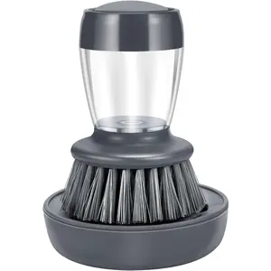 Soap Palm Brush Storage Set, 1 Piece Kitchen Brush with Bracket for Cleaning Pots, Pans and Sinks Scrub Brush Kitchen Scrub Brush