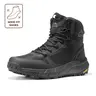 NORTIV 8 Men's Wide Fit Military Tactical Boots - Durable Outdoor Hiking, Trekking Camping Shoes, All-Season Work & Safety Footwear, Lace Up, Side Zipper for Quick Entry, Lightweight Comfort, EVA+Rubber Impact Softening, Bottom Grip, Bunion Shoes,outdoorf