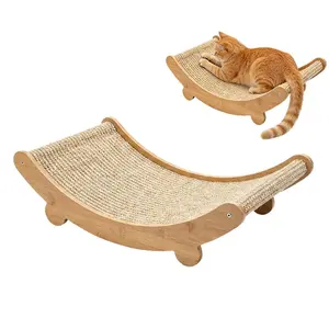 Cat scratching post durable cat scratching mat cat scratching bed board suitable for indoor cats made of sisal wood suitable for all seasons