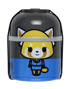 Aggretsuko 3 Bowl Compartment Bento Lunch Box 5.5"