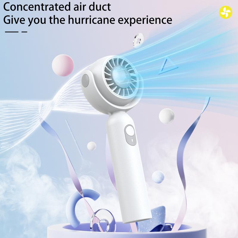 Portable Fan, USB Rechargeable Handheld Mini Fan, Handy Multifunction 3 Speed Hanging Fan,Wearable Personal Fan for Indoor Outdoor Sports & Travel
