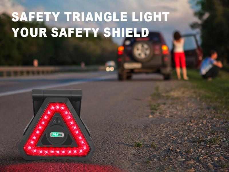 AgriEyes 4-in-1 LED Safety Light | Flashlight, Triangle, SOS, Freestanding Mode