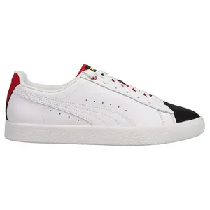 PUMA Mens Clyde Global Futurism Lace Up Sneakers Shoes Casual - White