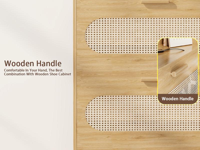 【HolidayHaul】Shoe Cabinet with Doors, 6-Tier Shoe Storage Cabinet with Adjustable Shelves, Wooden 50'' Tall Shoes Rack Organizer Cabinet for Entryway, Front Door, Hallway Closet, Living Room - Blue