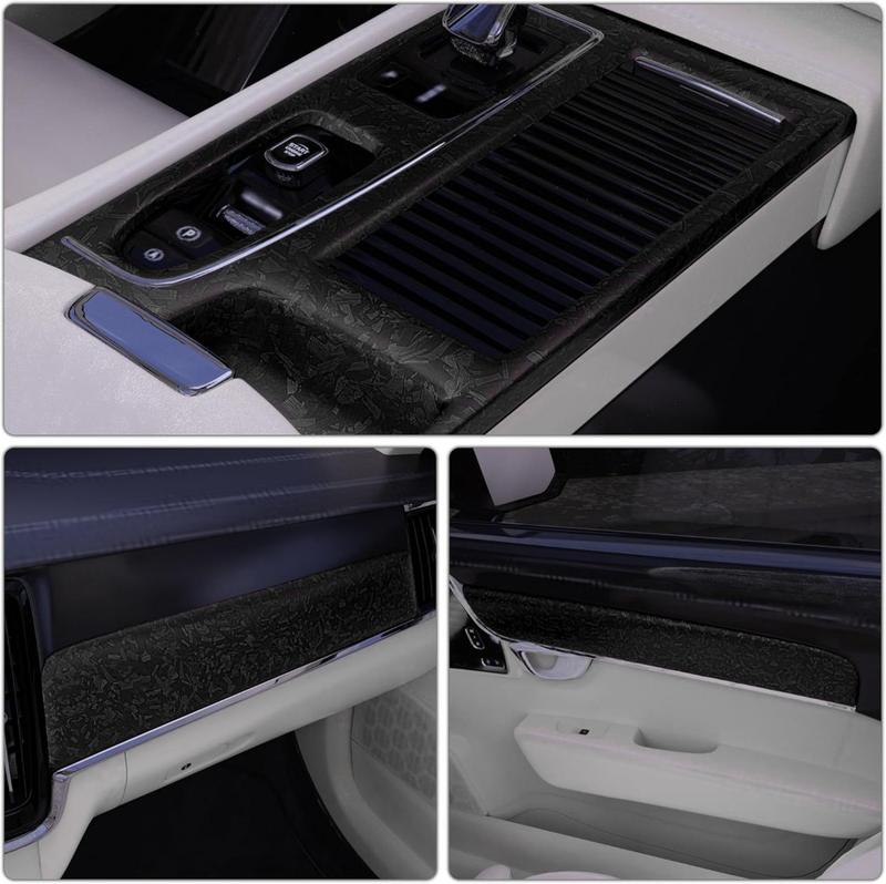 60" x 12" Car Body Vinyl Film Wrap Sticker With Tool Set, 5FT x 1FT Car Wrap Vinyl Roll with Air Release - Air Bubble Free (7D Matte Carbon Fibre)