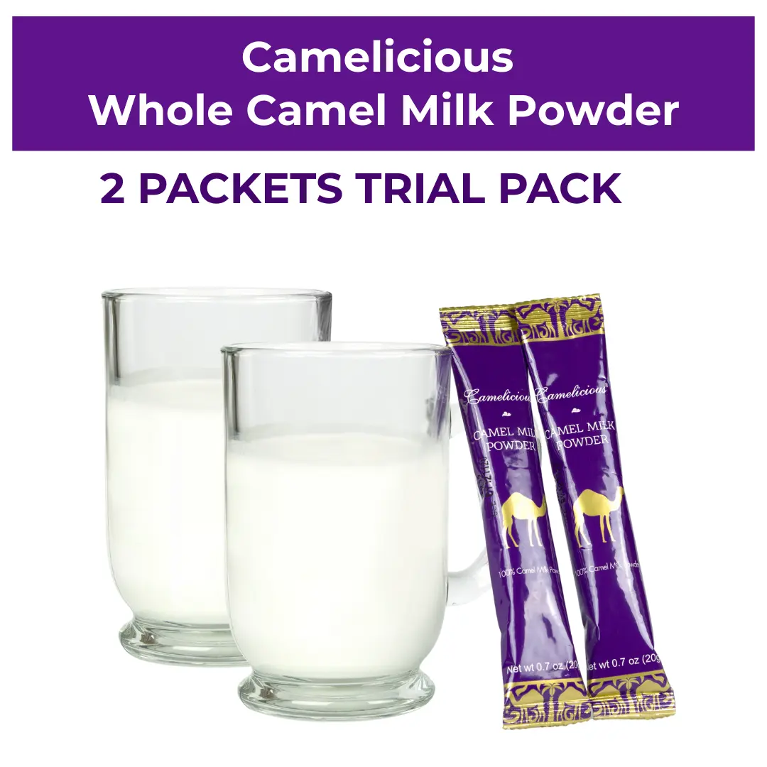 2 Packets of Camelicious Camel Milk - Trial Pack 2 Packets of Camelicious Camel Milk - Trial Pack