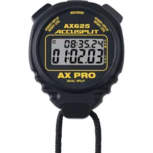 ACCUSPLIT AX625 PRO Cumulative/Lap Split Stopwatch - Black