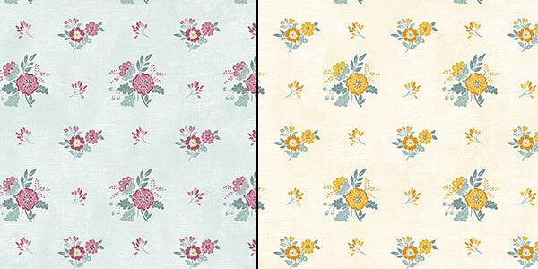 Chalk Barn Fabric Collection - Chalk Block Print Red