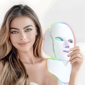 2026 New LED Red Light Therapy Face Mask, 192 LEDs Facial Skin Care Beauty Device, Full Face & Neck Coverage, Blue Infrared Light for Women Daily Skin Care, Rechargeable Beauty Tool Birthday Gifts for Mom Wife Girlfriend (White)