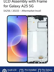 LCD Assembly with Frame for Galaxy A25 5G (A256 / 2023) – Aftermarket Incell