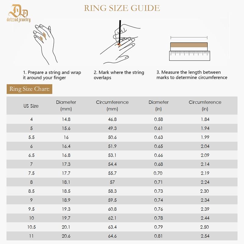 Delzzad 18K Gold-Plated 1ct Heart Ring Band Synthetic Moissanite S925 Solitaire Love Women Ring Perfect for Any Occasion & Everyday Wear Birthday Anniversary Valentine's Day Christmas Gift for Men Women