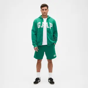 GAP Relaxed Gap Logo Zip Hoodie