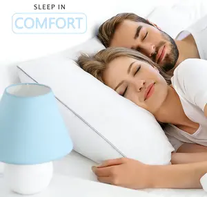 UFIST Bedding Premium Striped King Bed Pillows for Back Stomach & Side Sleepers - Soft Breathable Covers, No-Shift Construction, White, Pack of 2 - Polyester, King and Queen Double Size summervibes