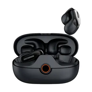 Portable Wireless Bluetooth Open-Ear Earphones - Clip-On Style, Comfortable Secure Fit for All-Day Wear, Compatible with Android and Apple Systems