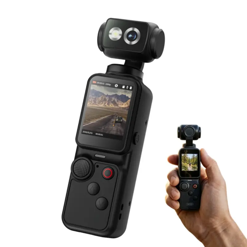 2026 Thumb Action Camera, Magnetic Wearable POV Mini Body Cam, Hands-Free Video Recording for Vlog, Motorcycle, Cycling & Travel