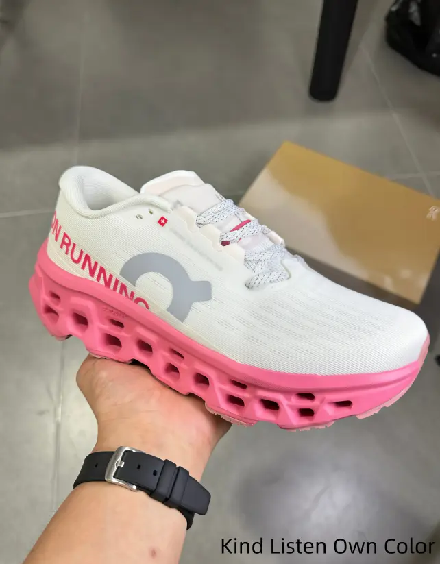 Perforated mesh upper athletic shoes in white pink keep feet cool and dry during high-intensity gym workouts and steady brisk walking