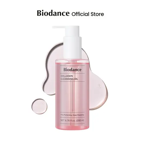 [Biodance Official] Collagen Cleansing OilㅣFacial Oil Cleanser, Gentle Makeup Remover without Clogging Pores, Removes Bleackhed and Whitehead for Sensitive Skin, Oily Skin, 6.76 fl. oz. (200 ml)