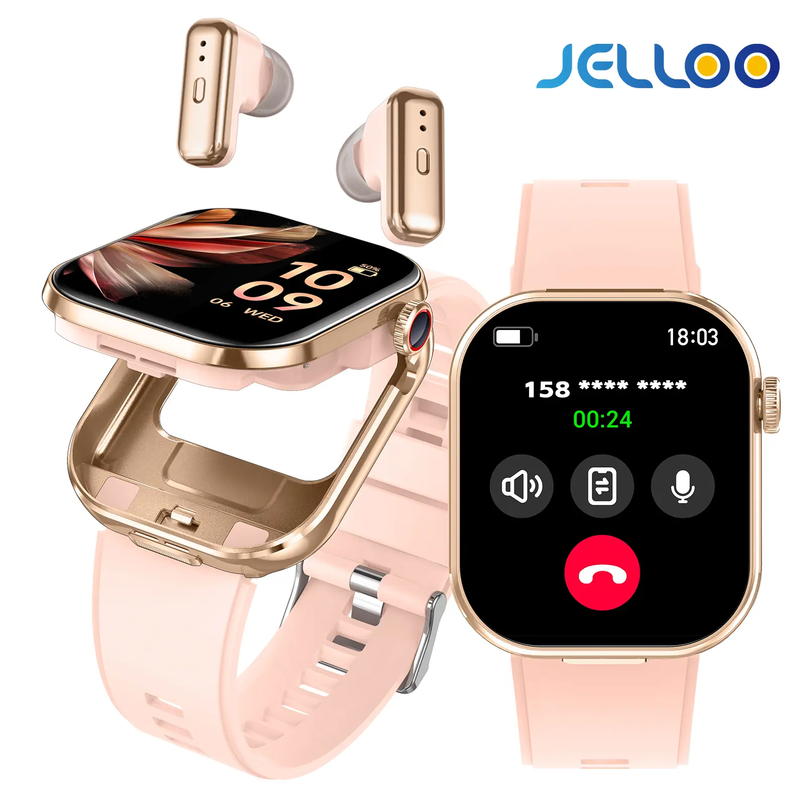 Smart Watch with Earbuds, 2 in 1 Smart Watches for Women Men (Call Make/ Answer), 2.02" HD Screen Smartwatch with 100+Sports Modes Music Play Message Notification Digital Watch Compatible with iPhone Android Phones Gifts for Women Men