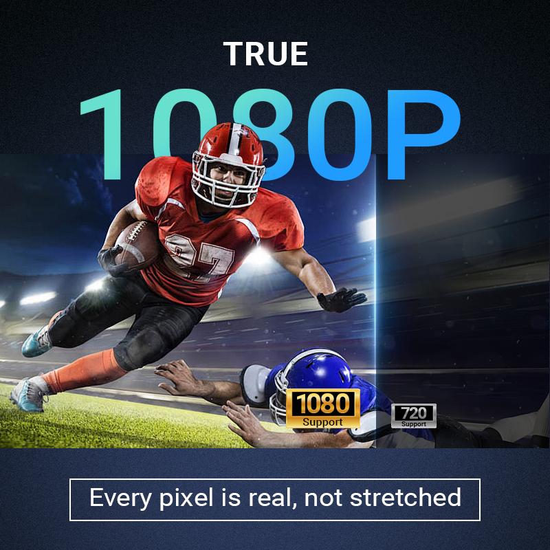 World Cup Soccer-Shaped Projector, Native 1080P Android 13 Smart Projector, 4K Support, 360° Rotation, Auto Keystone & Focus, WiFi 6, BT5.4, Portable Mini Projector for Home Theater, Outdoor Movies & Gaming