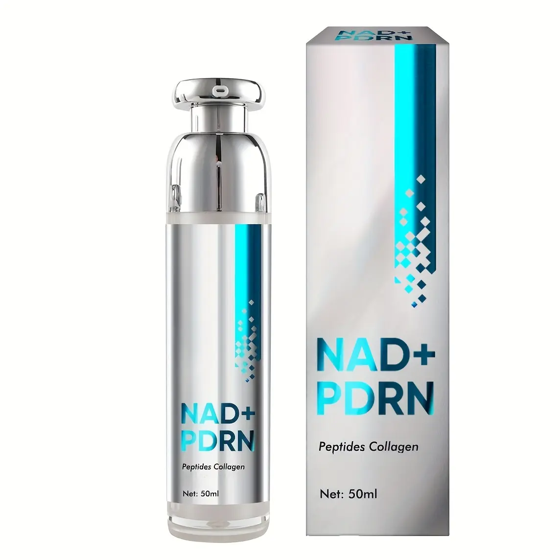 NAD+ PDRN Face Serum for Radiant Glow & Firming, Hydrating Essence with Deep Moisture for All Skin Types, Alcohol-Free Skin Care - 1.7 fl.oz (50ml)