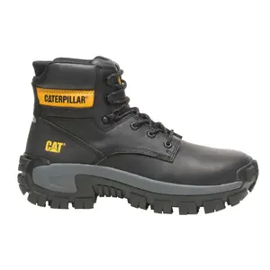 CAT Footwear Mens Invader Hi Electrical Hazard Steel Toe Work/Duty - Black CAT Footwear Mens Invader Hi Electrical Hazard Steel Toe Work/Duty - Black