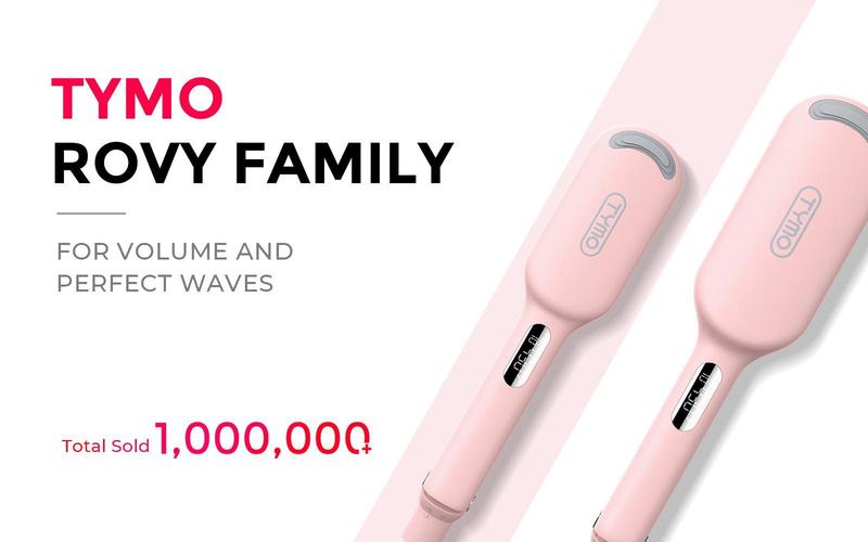 TYMO ROVY COMPACT Hair Waver Crimper, Hair Curler & Curling Irons, Hair Styling Tool With Negative Ionic Technology For Smooth Waves, Wavy Comfort, Hollywood Waves,Negative Ion,Beach Waver,Cash Kate Curling Iron