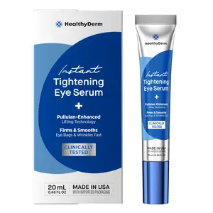 Instant Tightening eye Serum - Reduces the Look of  Eye Bags, Wrinkles, Puffy Eyes, Dark Circles & Crow’s Feet in Minutes - Advanced Firming Polysaccharide Formula for Mature Skin - 20 mL