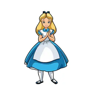 Alice in Wonderland Alice FiGPiN Enamel Pin #604