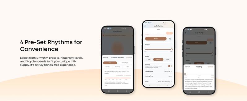 [LIVE] eufy E20 Heated Wearable Breast Pump, 3 Heat Levels, Hands-Free Breast Pump with Innovative HeatFlow, Optimized Rhythm via App, Hospital-Grade Suction, Leakproof, Ultra-Slim and Quiet for in-Bra Use
