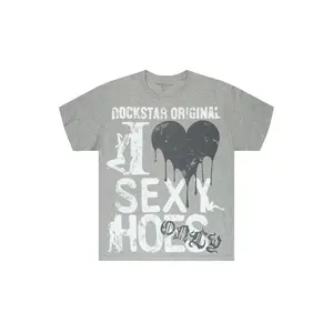Sovar Grey Oversized Graphic T-Shirt