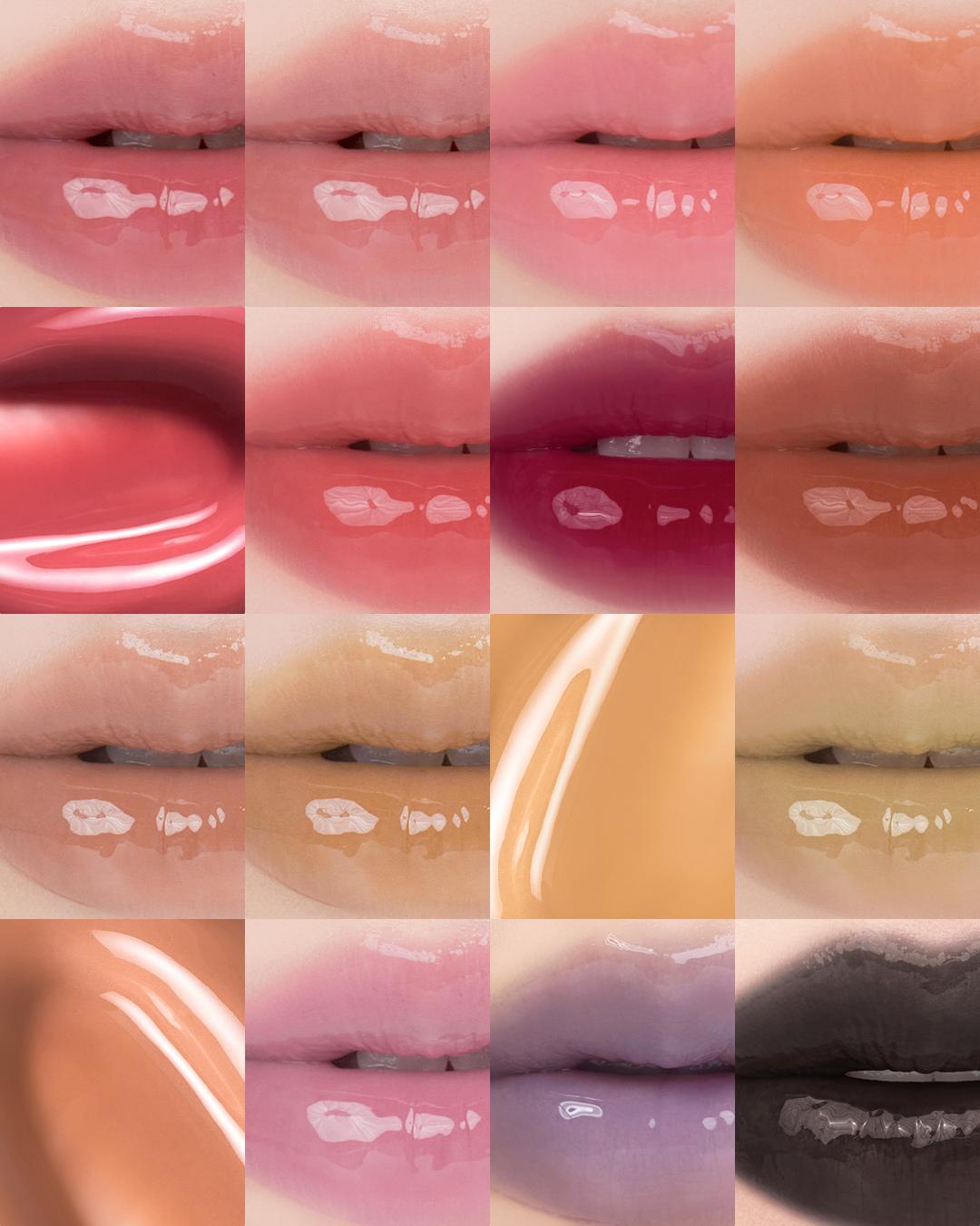 [rom&nd Offi Cosmetic cial Shop] rom&nd THE JUICY LASTING TINT MINI Lip Duo Glossy Lipgloss Makeup Gloss