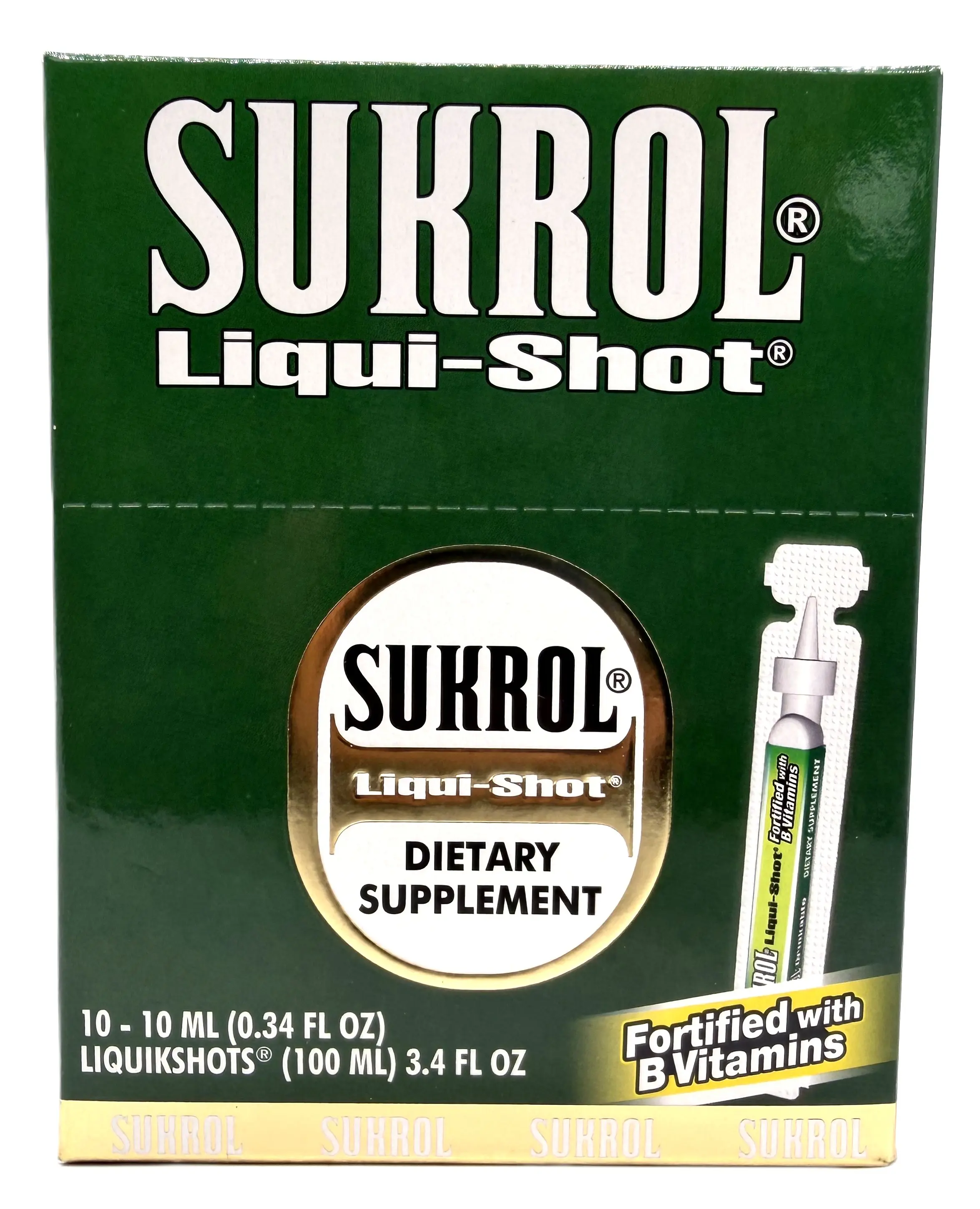 Sukrol Liquid Shot Dietary Supplement 10x10 ml - Suplemento ...