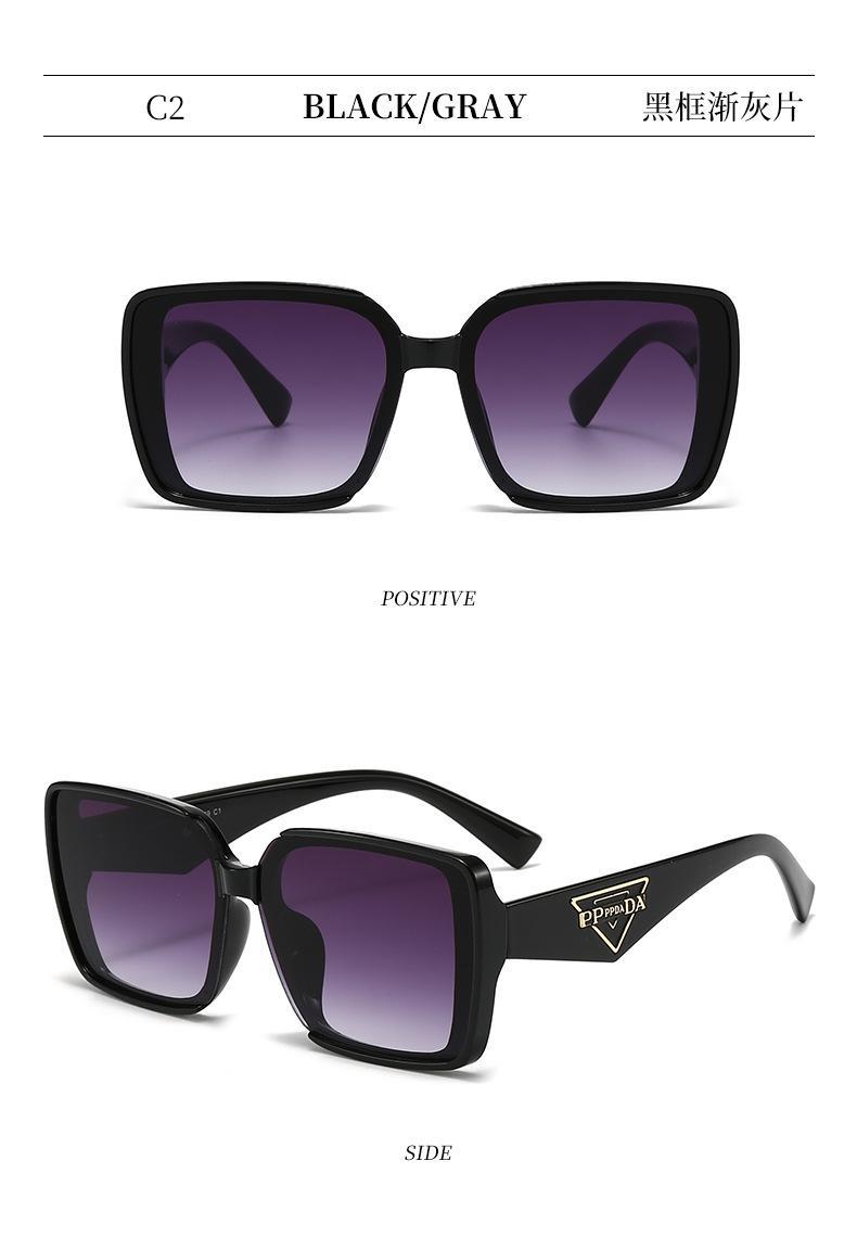 [WishOpen]2026 New Fashion Box Sunglasses Women's Small Fragrant Style Light Luxury Sunglasses UV resistant Large Frame Versatile Glasses