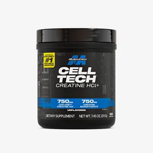MuscleTech Cell-Tech Creactor - Creatine HCl Formula - Muscle Builder for Men & Women - Creatine HCl + Free-Acid Creatine Supplements - Fruit Punch Extreme, 120 Servings