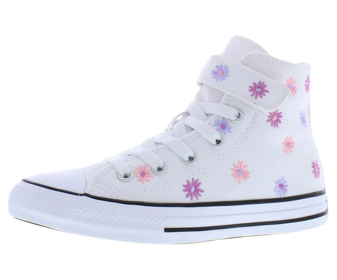 Converse Chuck Taylor All Star 1V High Top GS Kids' Classic Sports Shoes - Iconic 1V Style, Flat Heel (1 cm or Less), Lace-Up, Round Toe, Rubber Construction, School & Casual Wear, Kids Sizes, Single Pair