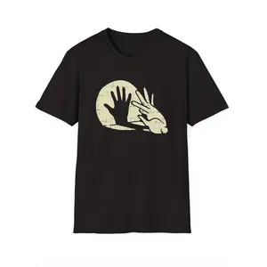 ✋🖤😂Stylish Mens Cotton T Shirt With Unique Abstract Graphic Print For Summer Casual Wear Lightweight Breathable Round Neck Short Sleeve Tee