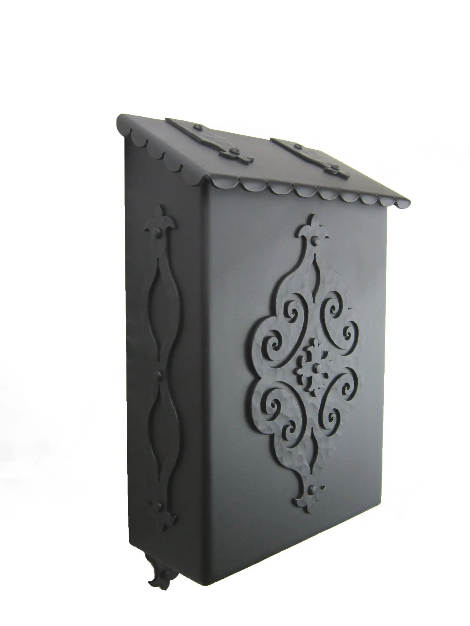 Spanish Revival Wrought Iron Mailbox